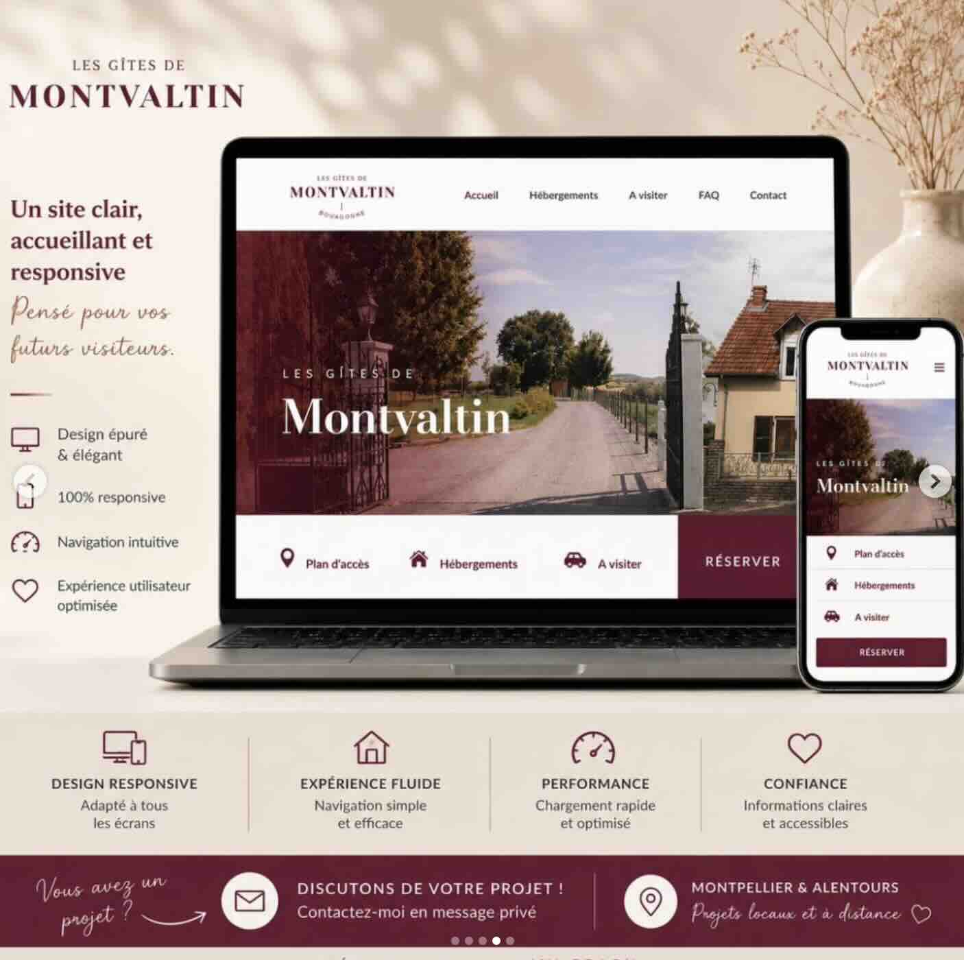 Site WordPress créé par My-Graph Montpellier